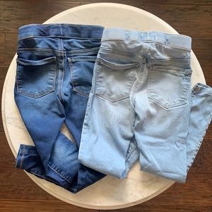 Jean bundle (2) light and dark girls skinny jeans size 7